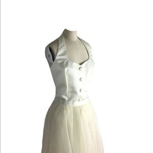 —-Satin evening Top —-